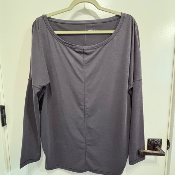 Athleta L/S raglan sleeve charcoal grey top-S - Picture 1 of 4